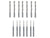Snapmaker CNC Bits Set – 15 Tungsten Steel UF20 Bits (8 Flat End Mills, 7 Ball End Mills)