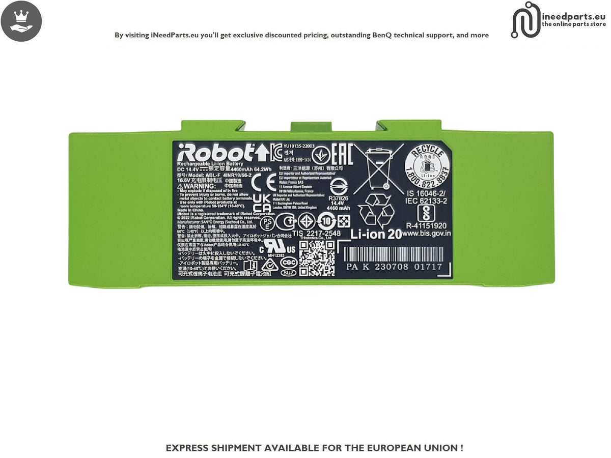 BATTERY FOR iRobot Roomba Combo j7 c7556