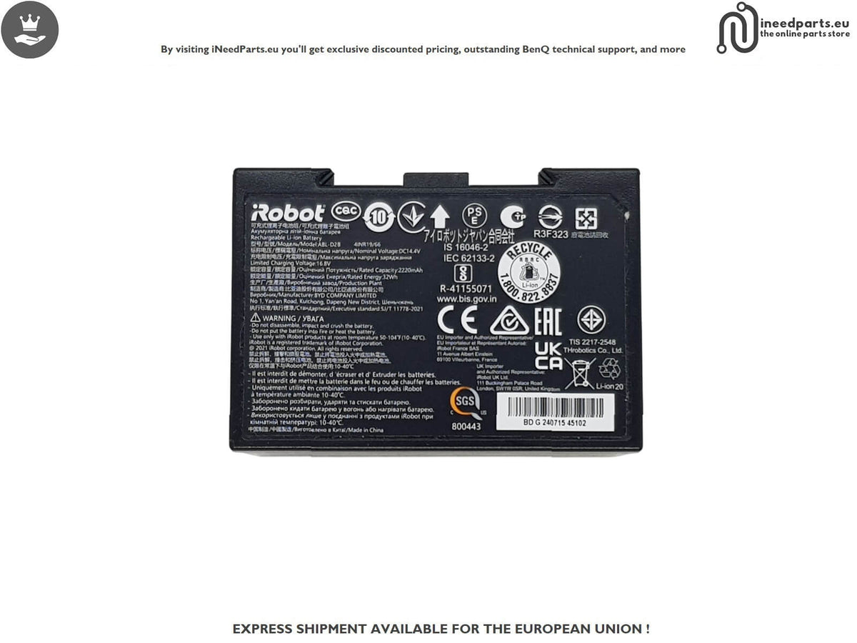 BATTERY FOR iRobot Roomba j7+ (J7558)