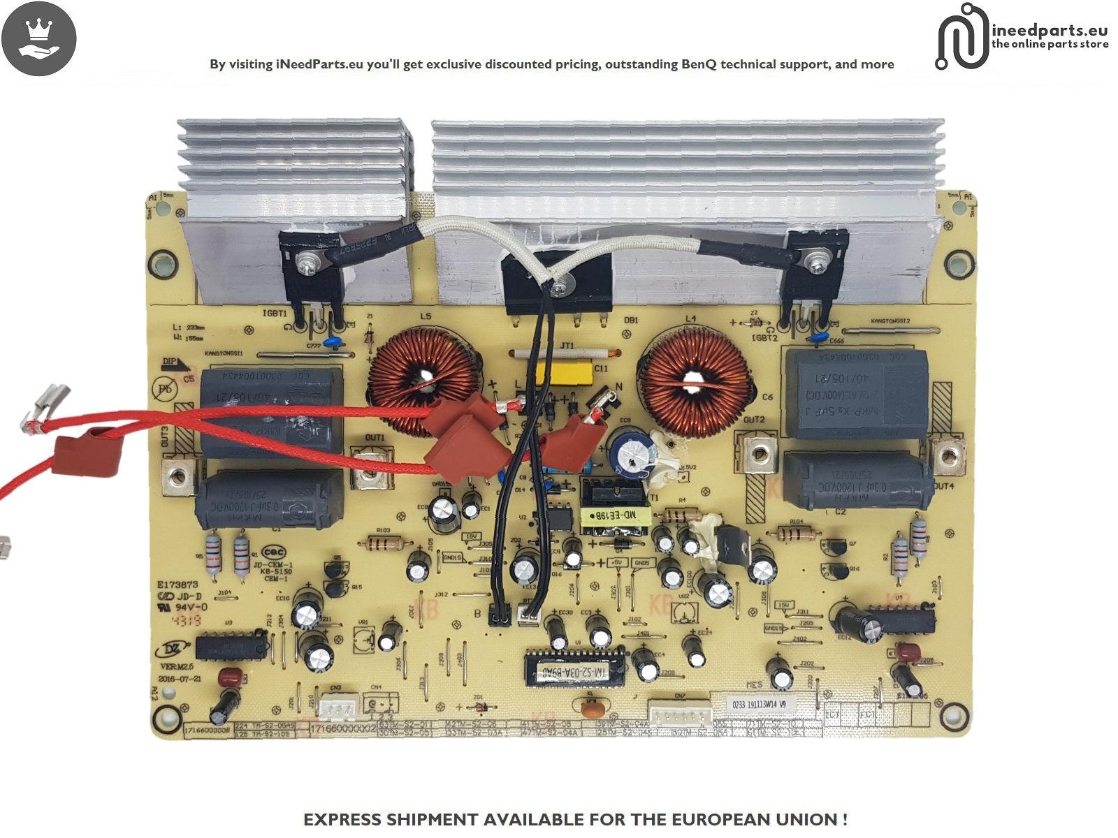 CONTROL BOARD FOR Candy CID 633DC 0233 191113W14  V9