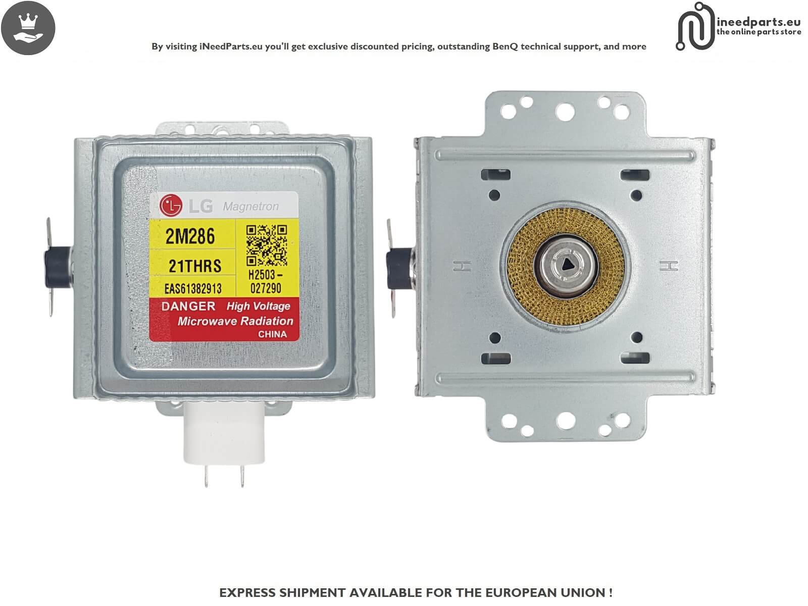 MAGNETRON FOR LG MS2595CIS   EAS61382913 2M286  21THRS