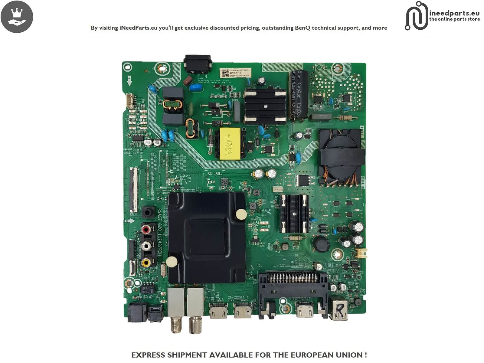 Main Board + Power Board TV HISENSE 55A6BG RSAG7.820.11742ROH