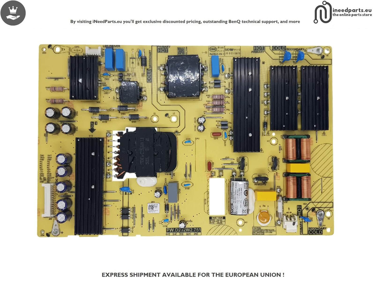 PCBA POWER BOARD VIEWSONIC CDE4331-1C PW.D232W2.751