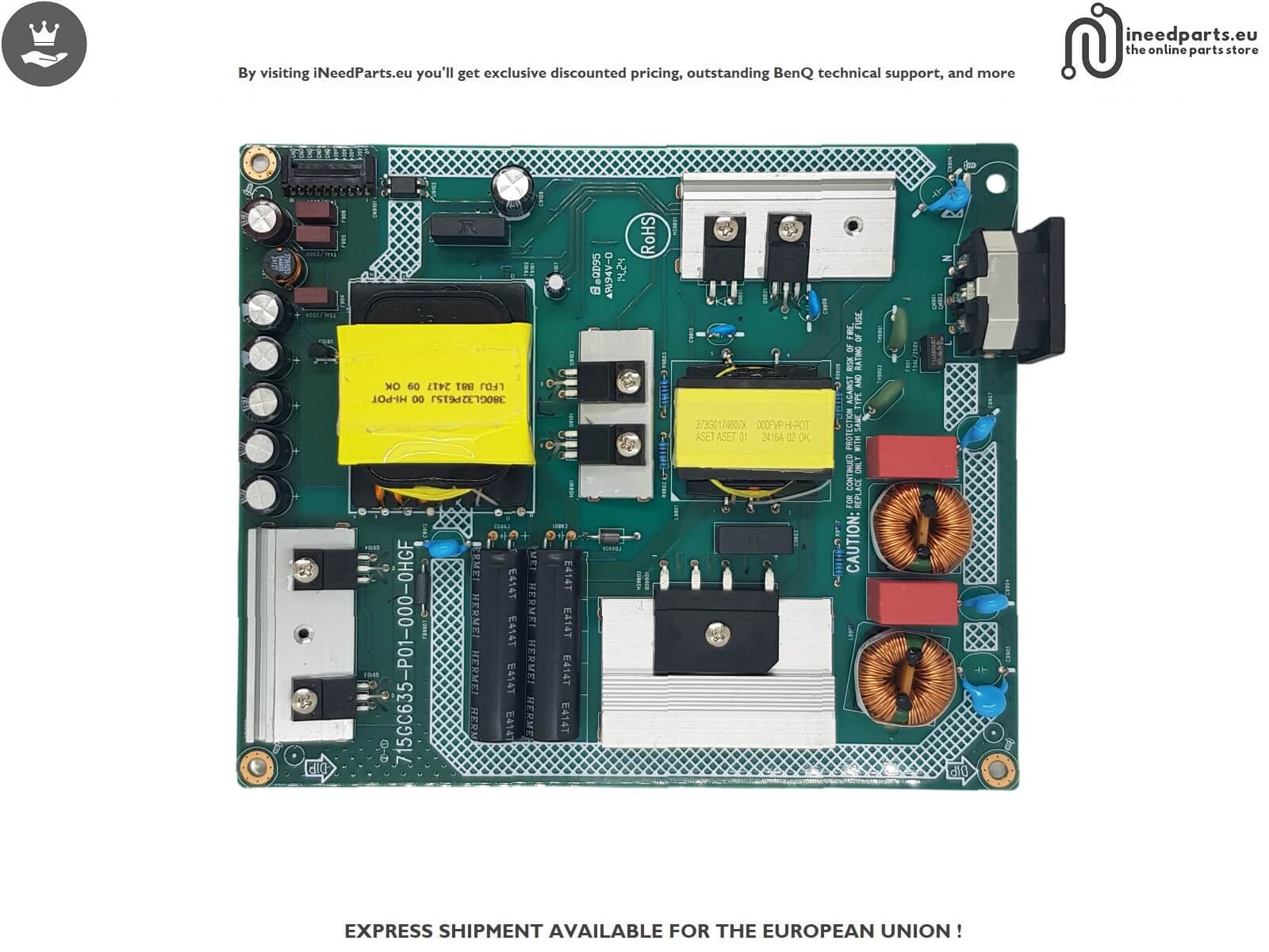 Power Board DELL monitor P2723DE 715GC635-P01-000-0HGF