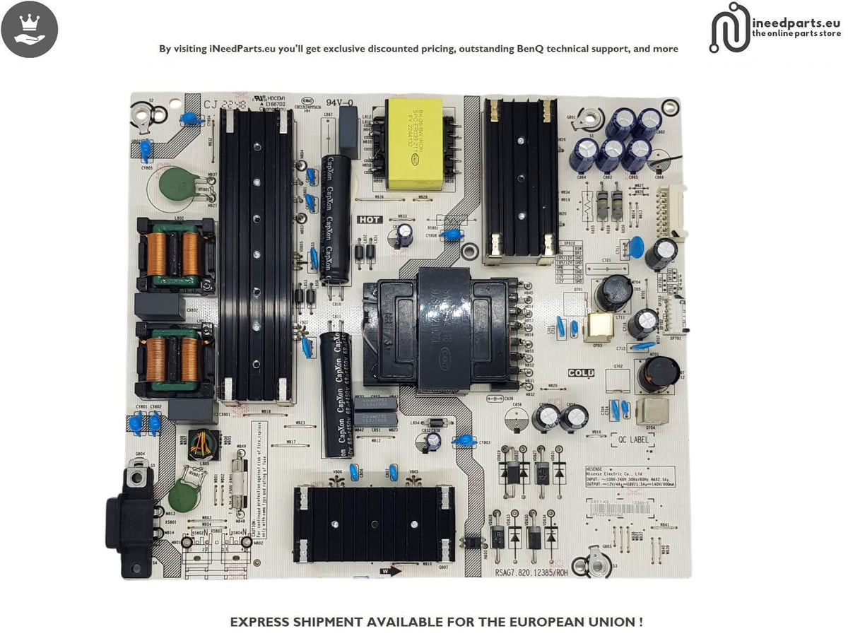Power Board TV HISENSE 58A7G1 RSAG7.820.12385/ROH