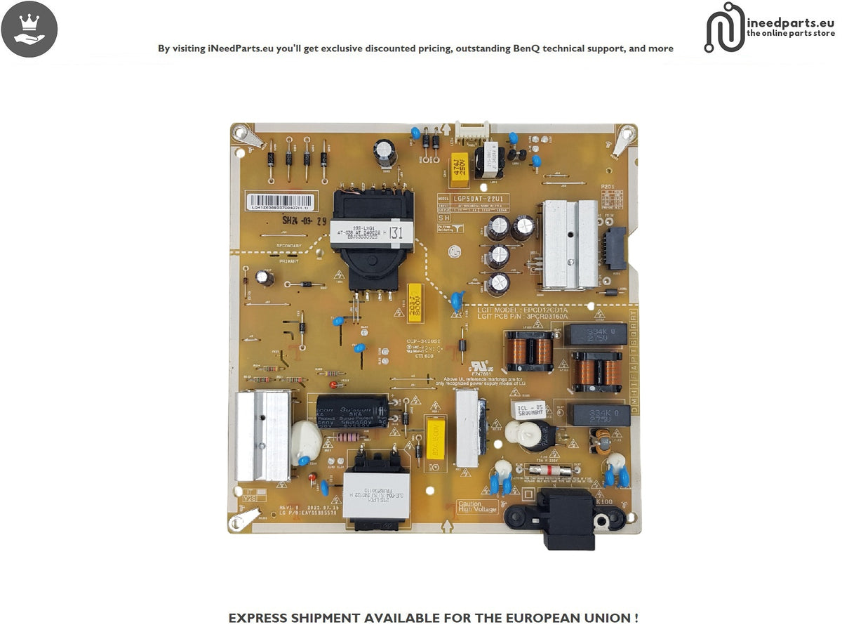 Power Board TV LG 50UR78003LK EAY65895570