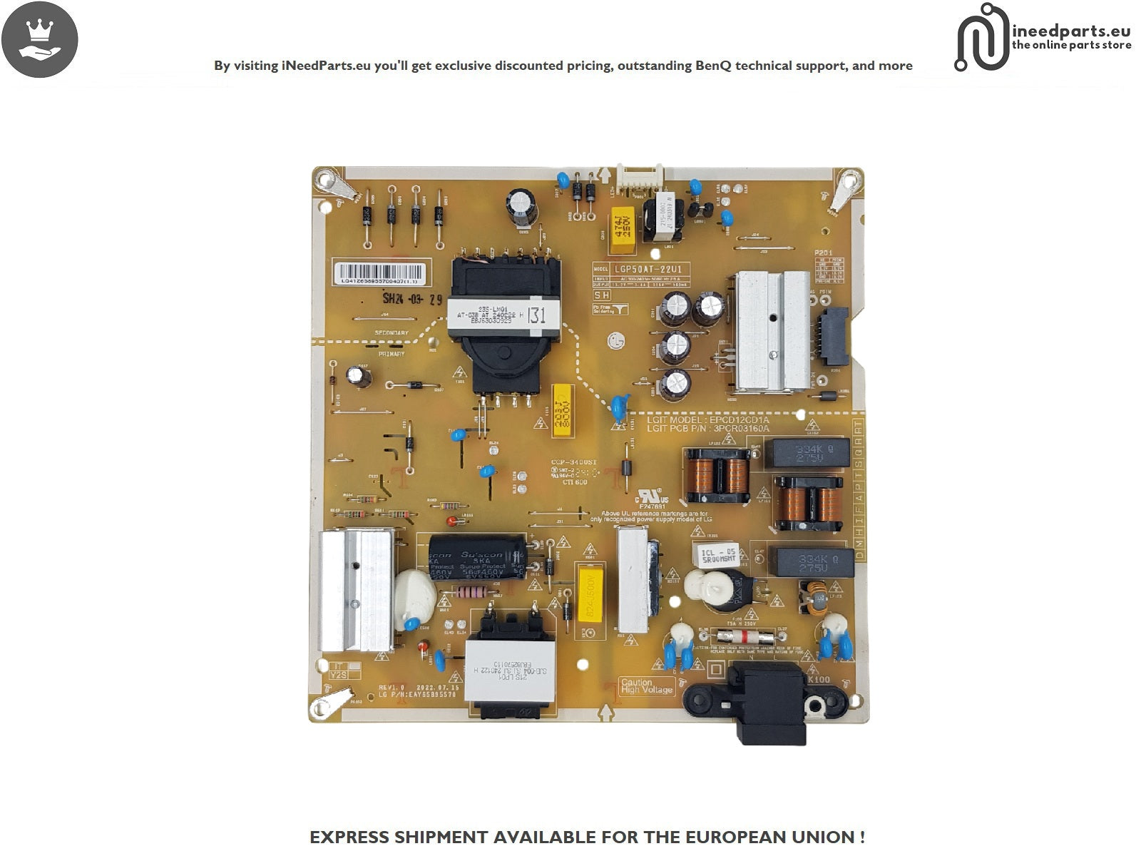 Power Board TV LG 50UR78003LK EAY65895570