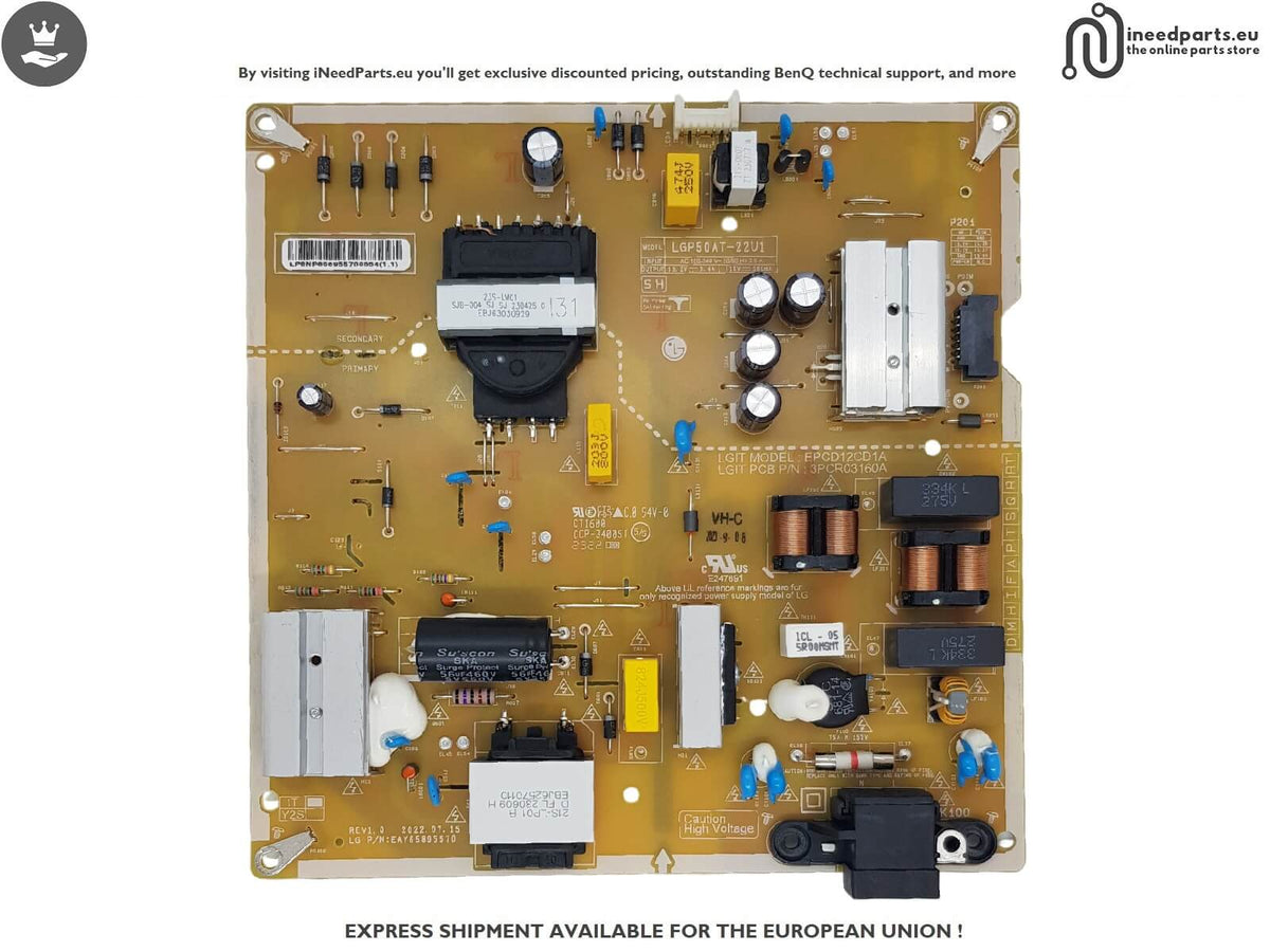 Power Board TV LG 50UR80003LJ EAY65895570