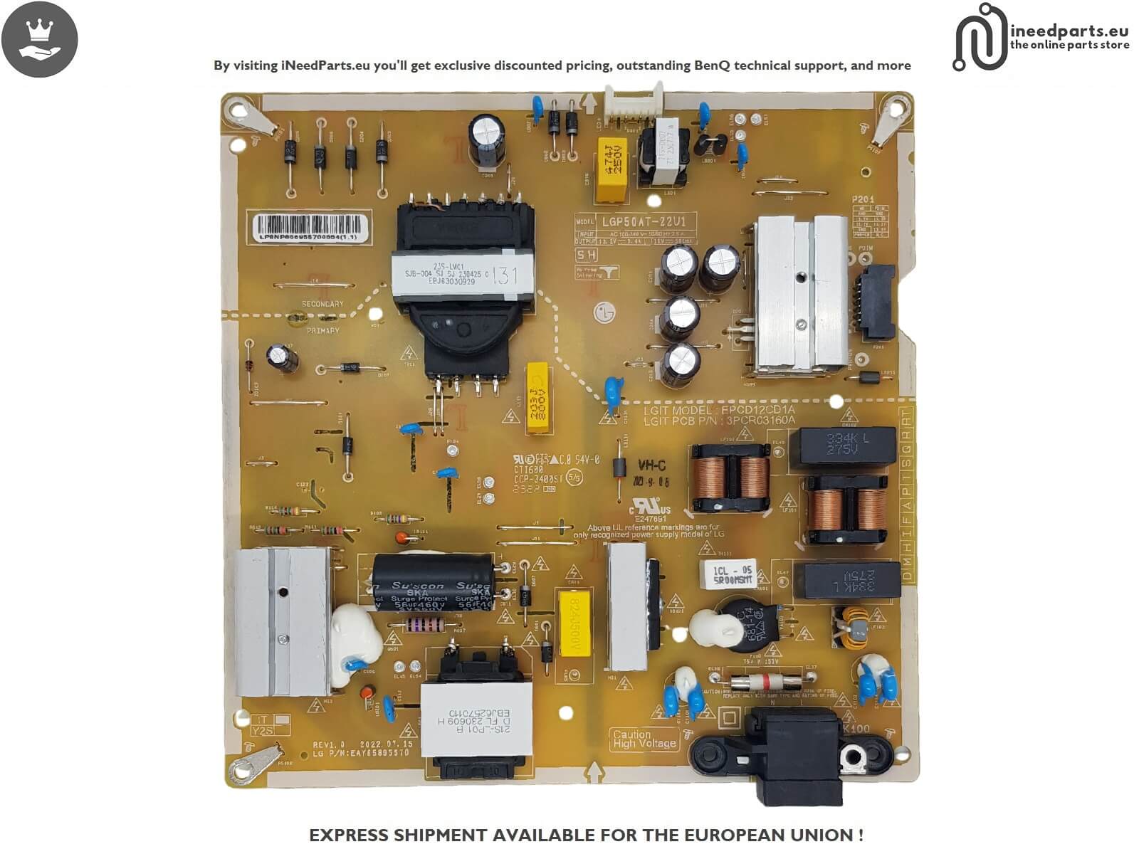 Power Board TV LG 50UR80003LJ EAY65895570