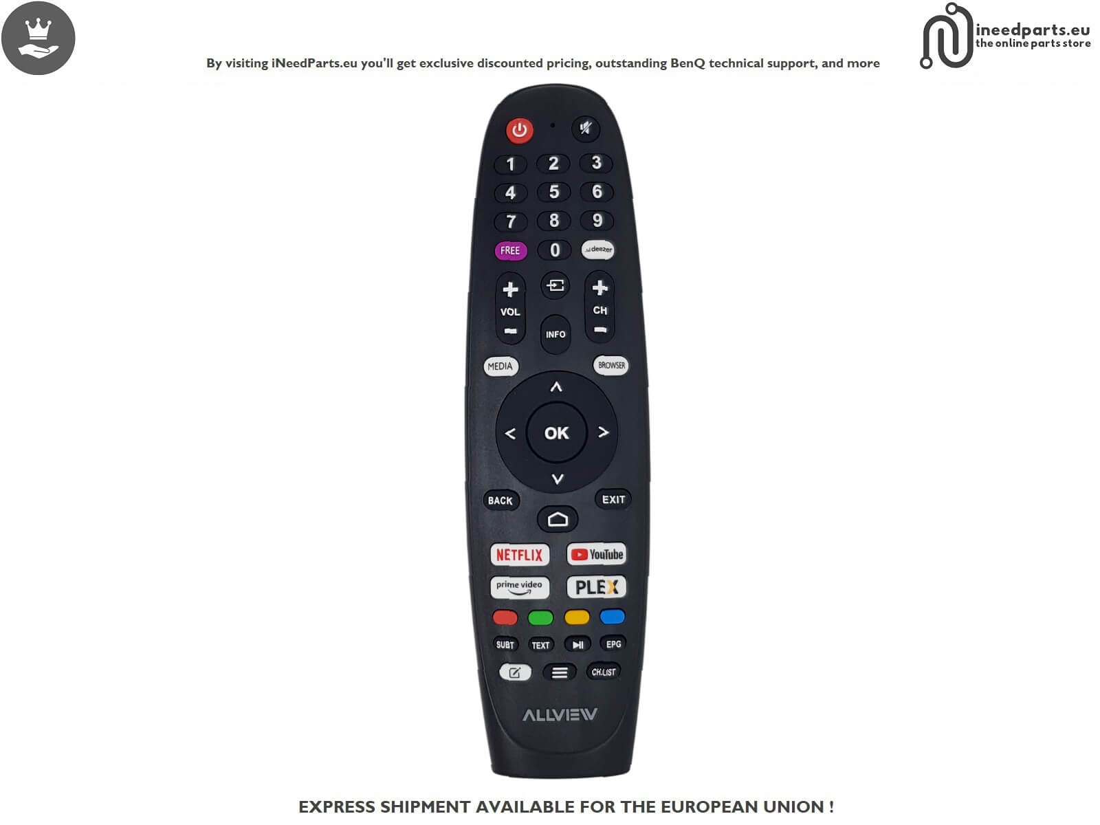 Remote Control TV ALLVIEW 50iPlay6200-U