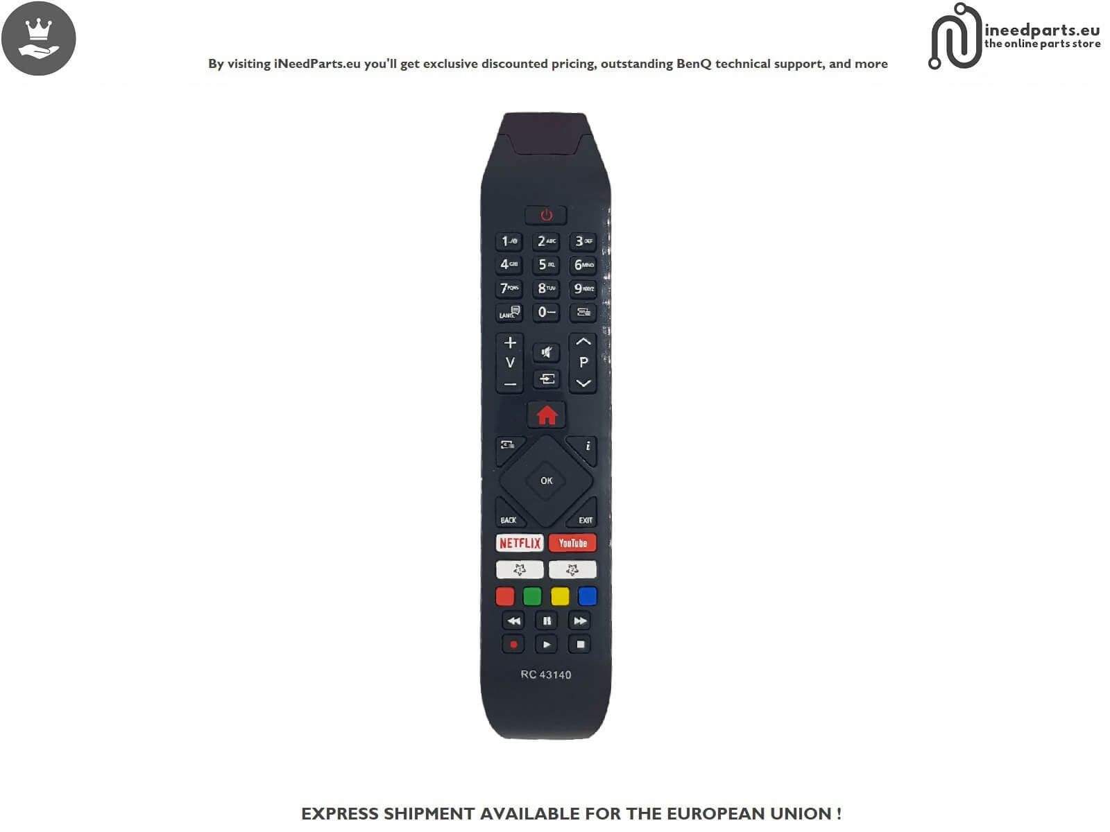 Remote Control TV HITACHI 50HK5601 RC43140