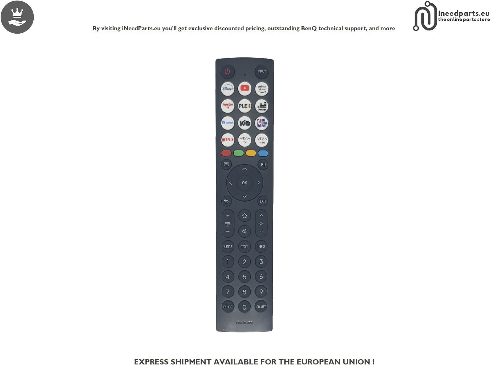 Remote control TV HISENSE 40A5KQ RSAG8.074.6718