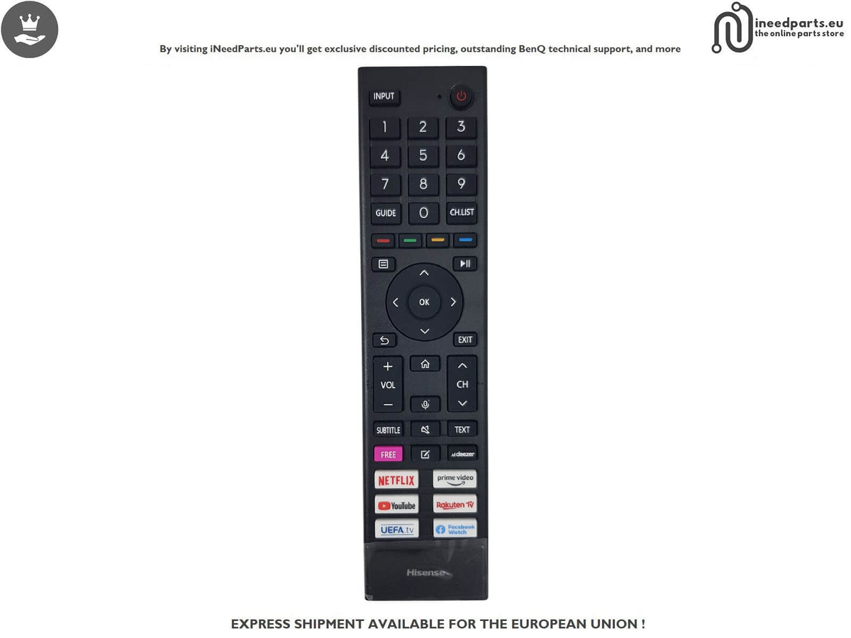 Remote control TV HISENSE 50ABG ZDA3221227