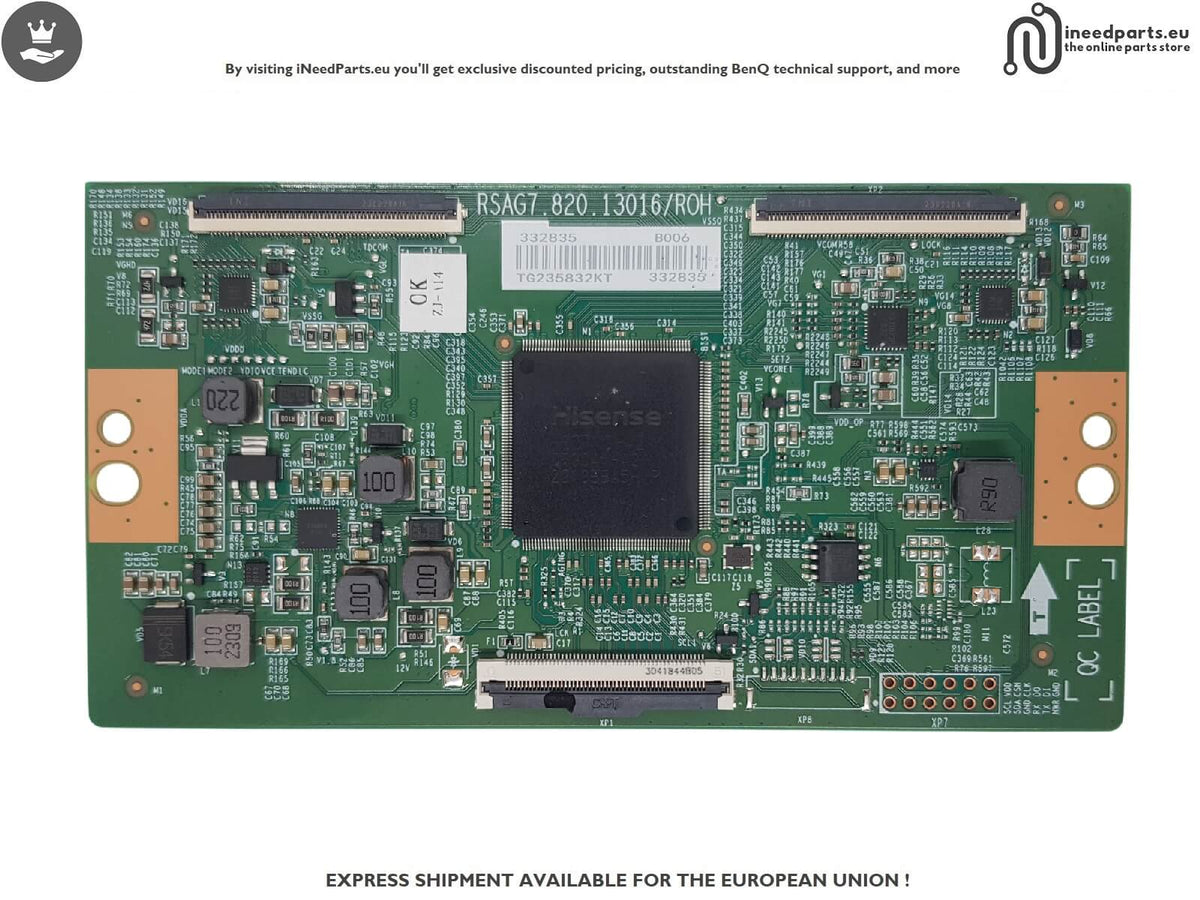 T-con Board TV HISENSE 55E7KQ RSAG7.820.13016/ROH