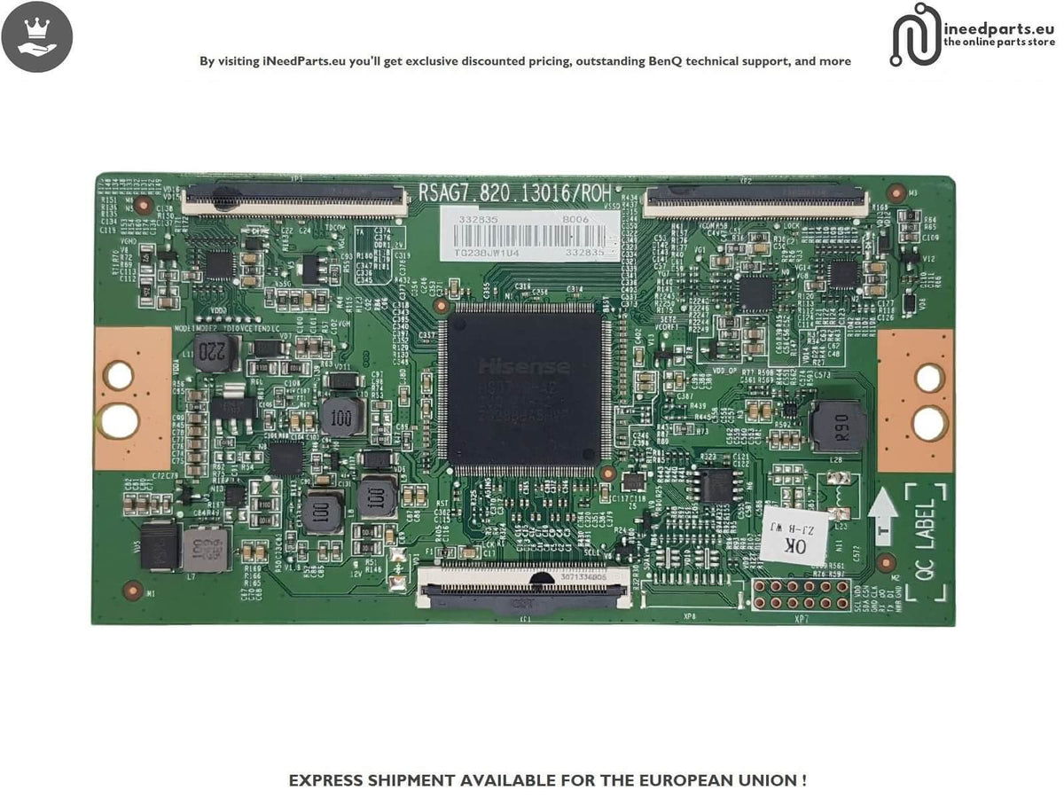 T-con Board TV HISENSE 55U6KQ RSAG7.820.13016/ROH