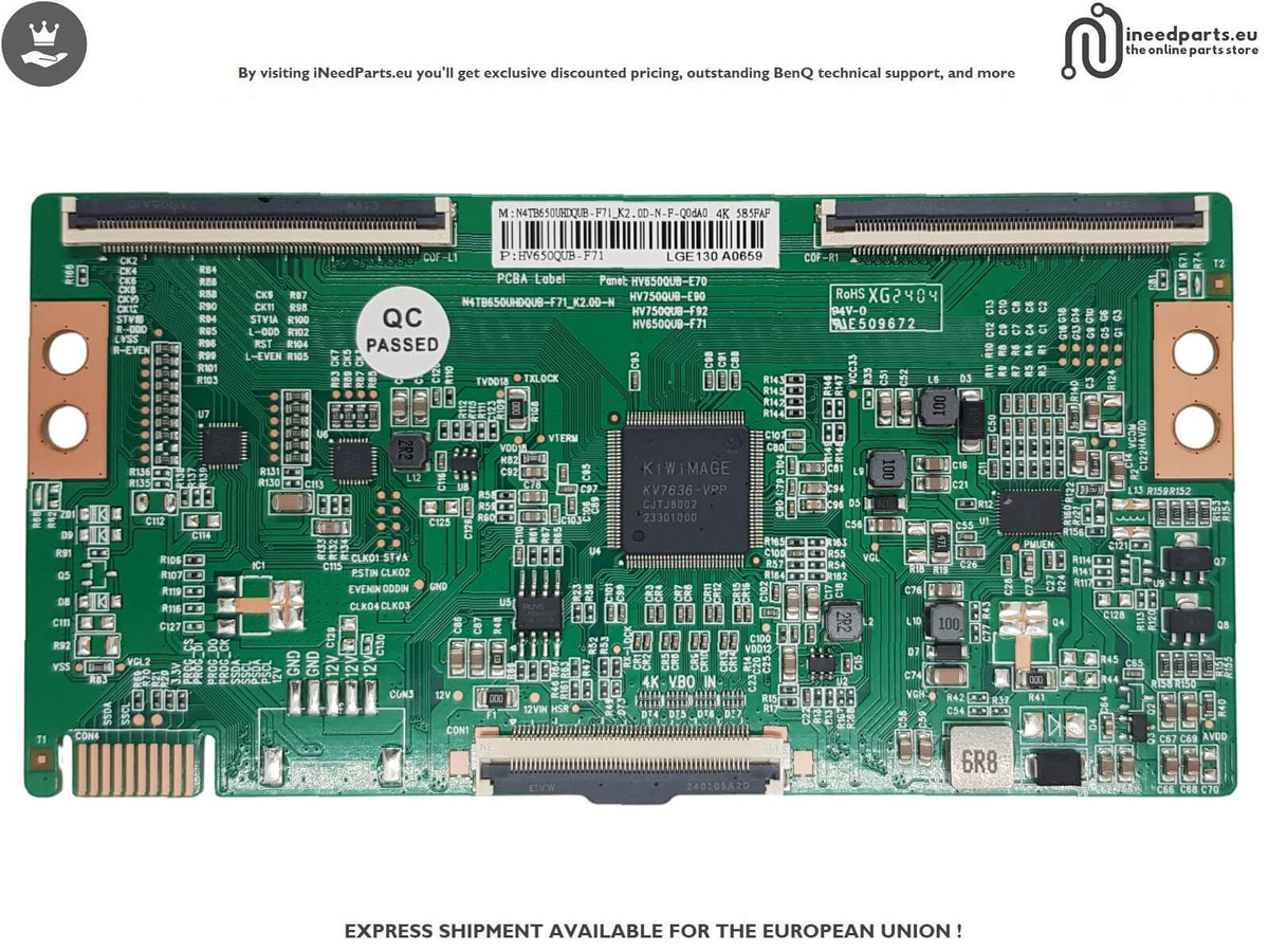 T-con Board TV PHILIPS 65PUS7009/12 N4TB650UHDQUB-F71_K2.0D-N-F-Q0dA0