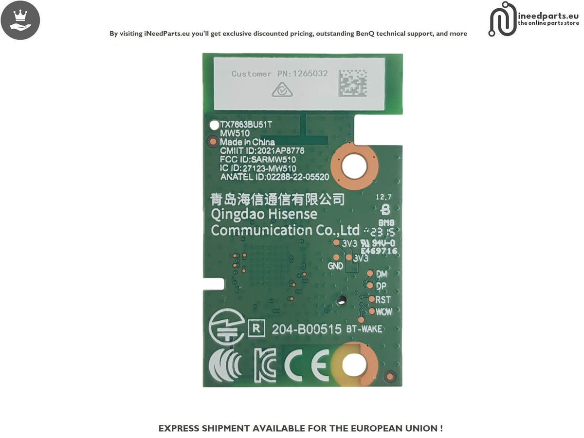 WiFi Board TV HISENSE 55E7KQ M5B54_MB_V1