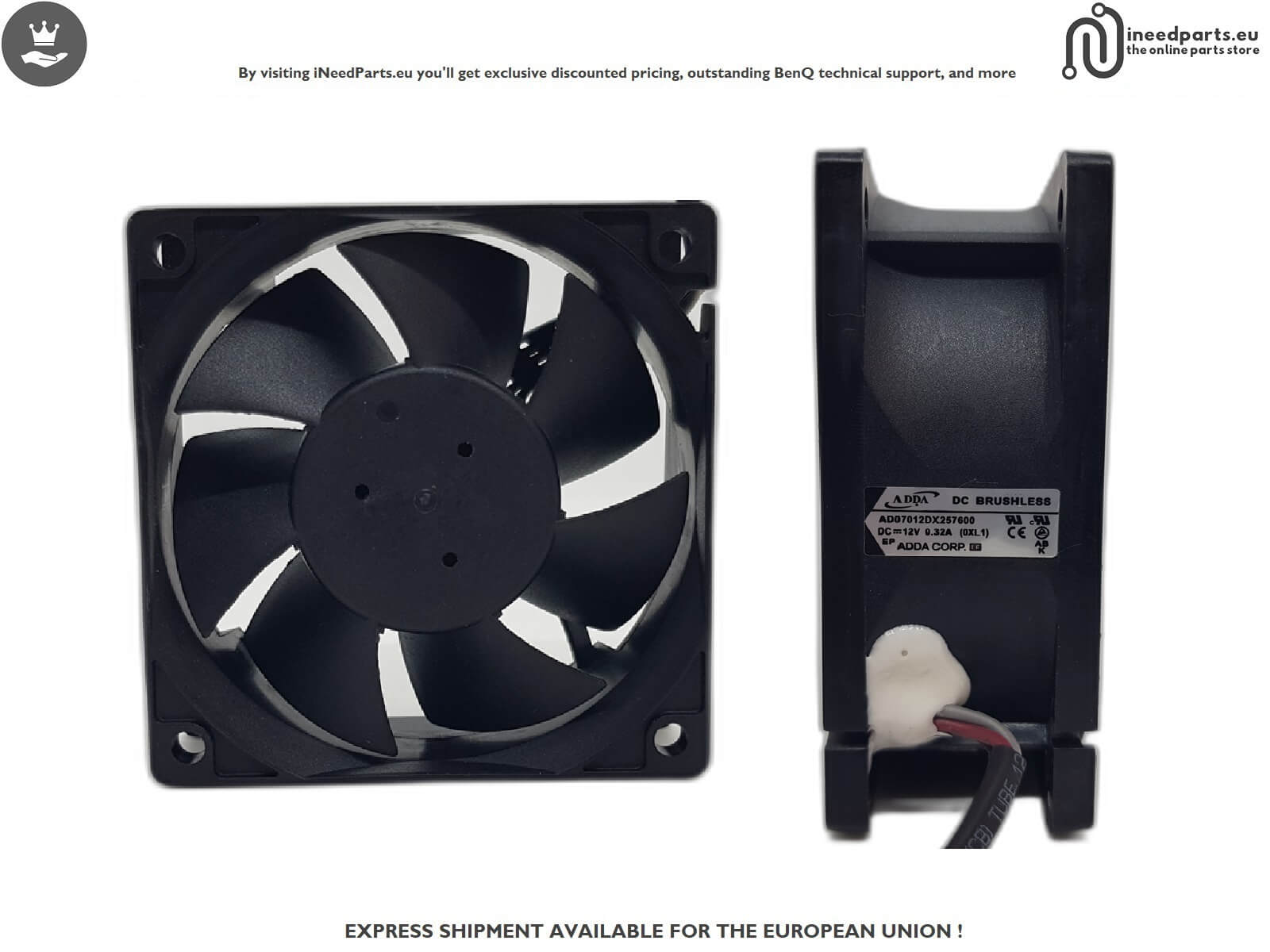 Fan ADDA AD07012DX For Benq MX717, MX722, MX763, MX764, W1400
