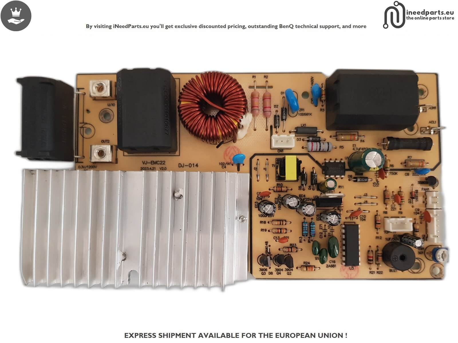 Power Board VJ-EMC22, Touch Control Board and Heating Element