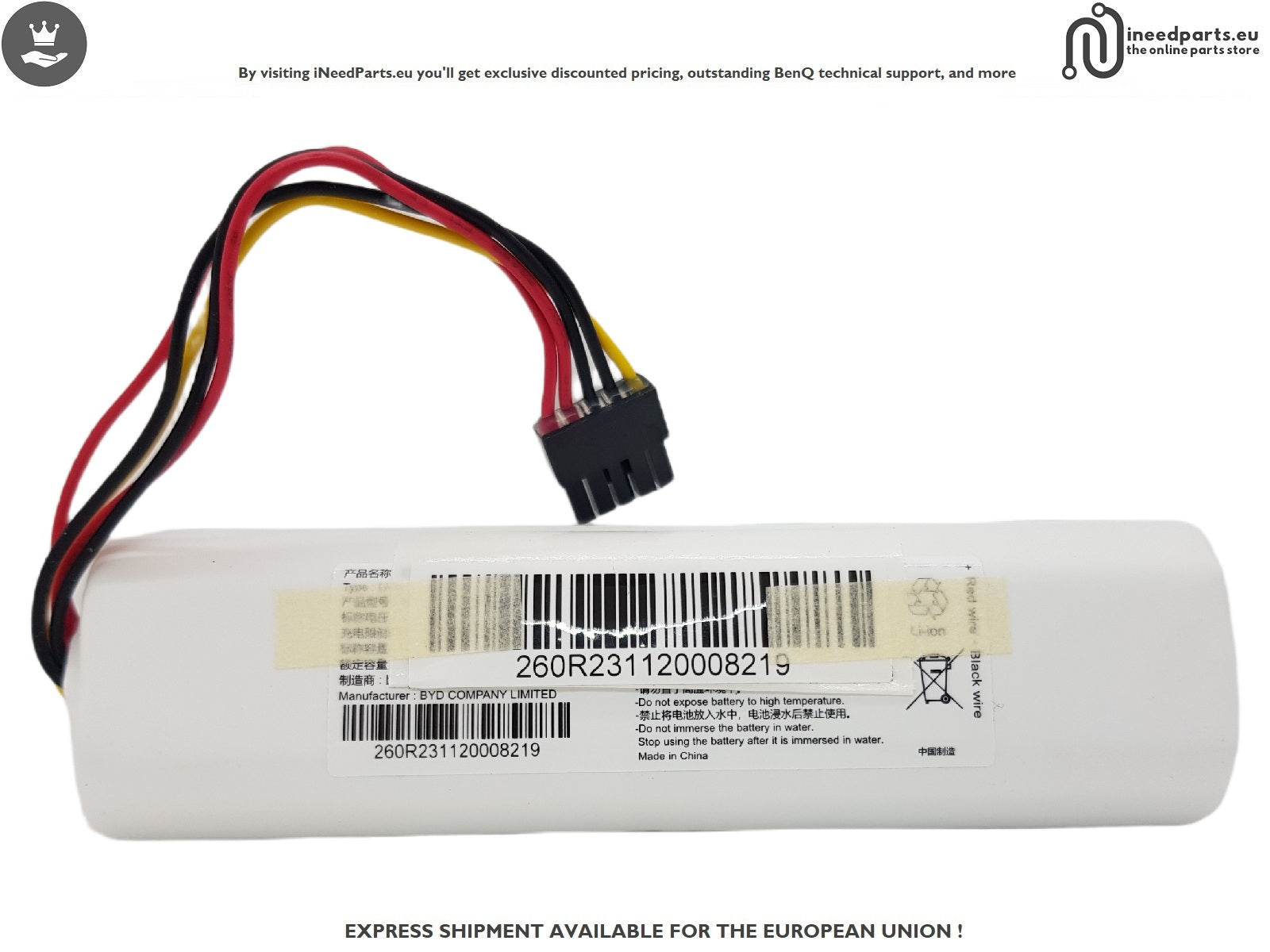 Battery for Cecotec Conga 11090 Spin Revolution Home&Wash 08105