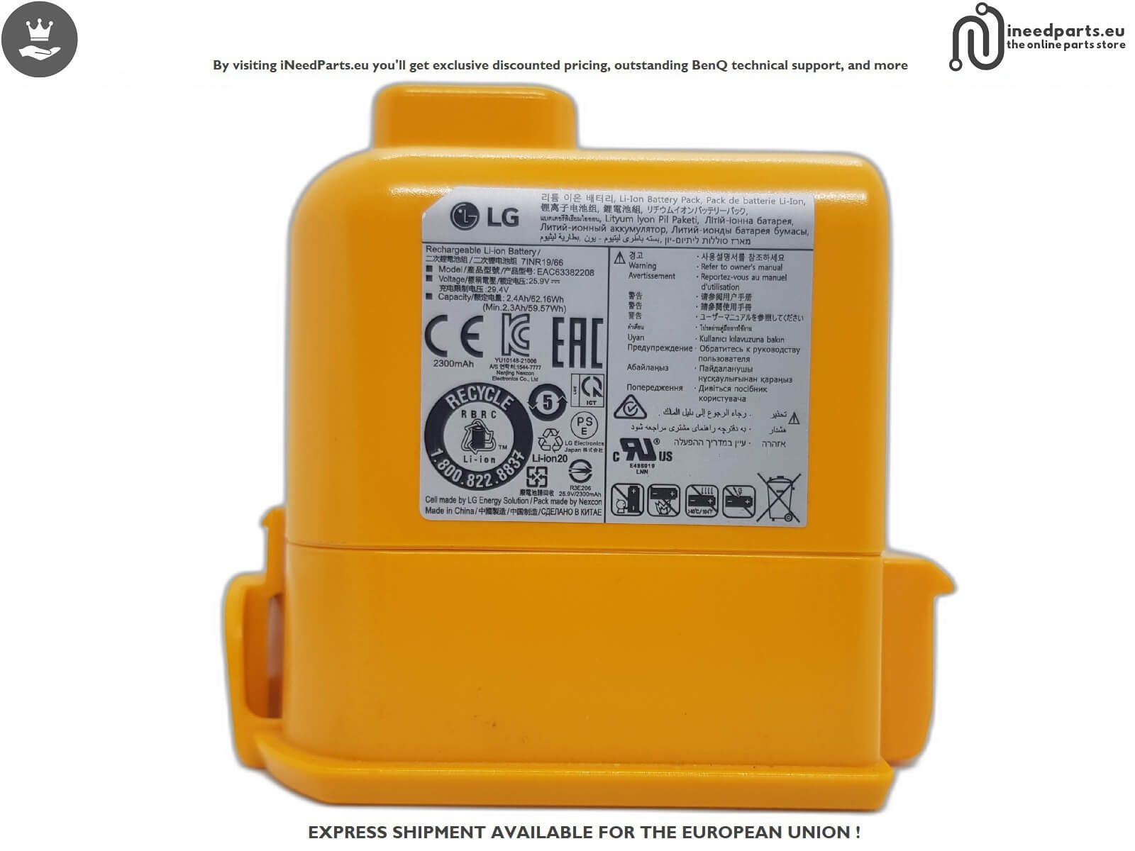 Battery for LG Cordzero A9K-SLIM1R