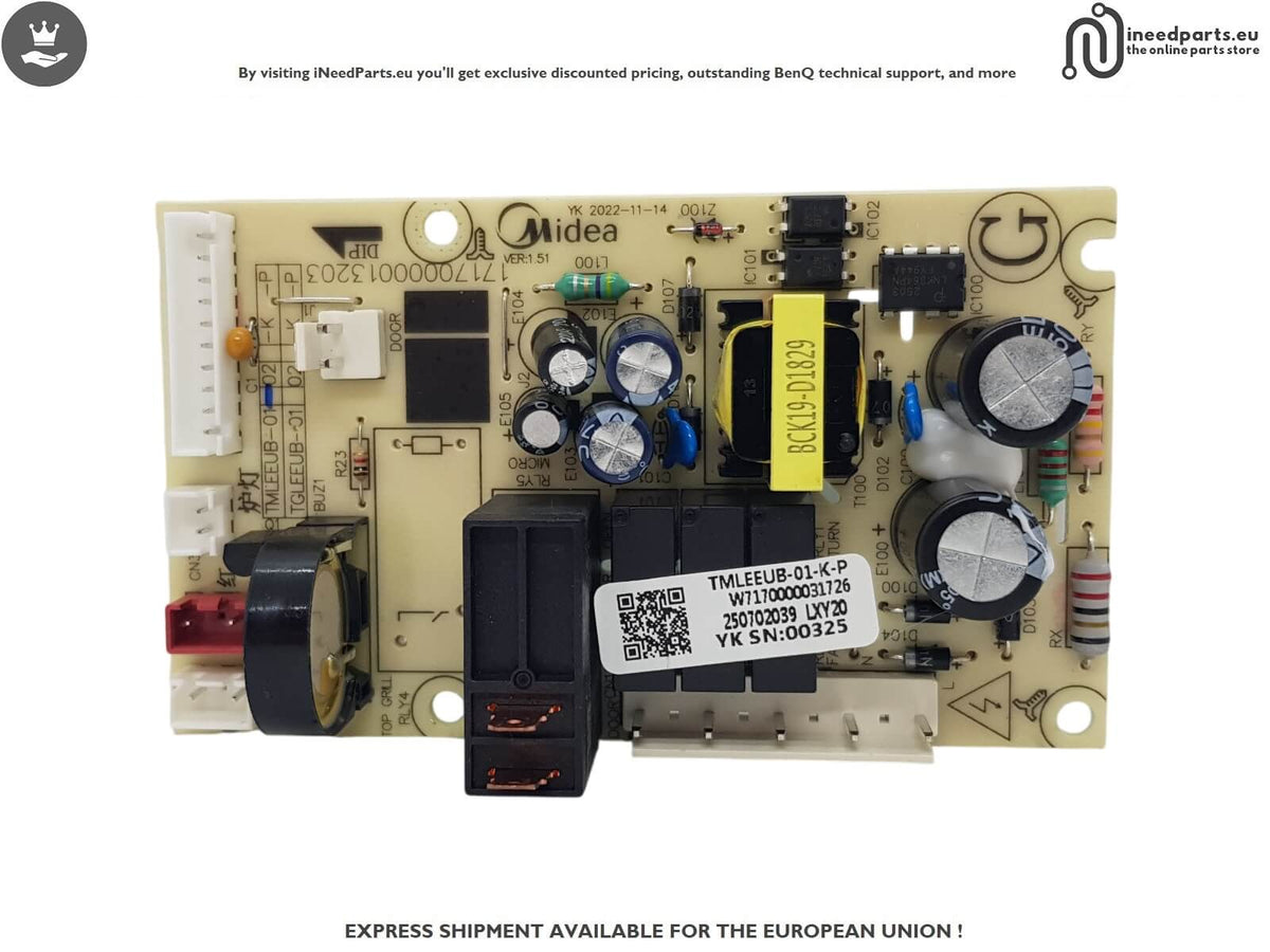 Control Board for Bosch BFL523MW1F, Series 4, Microwave, Recessed, White TMLEEUB-01-K-P  W7170000031726