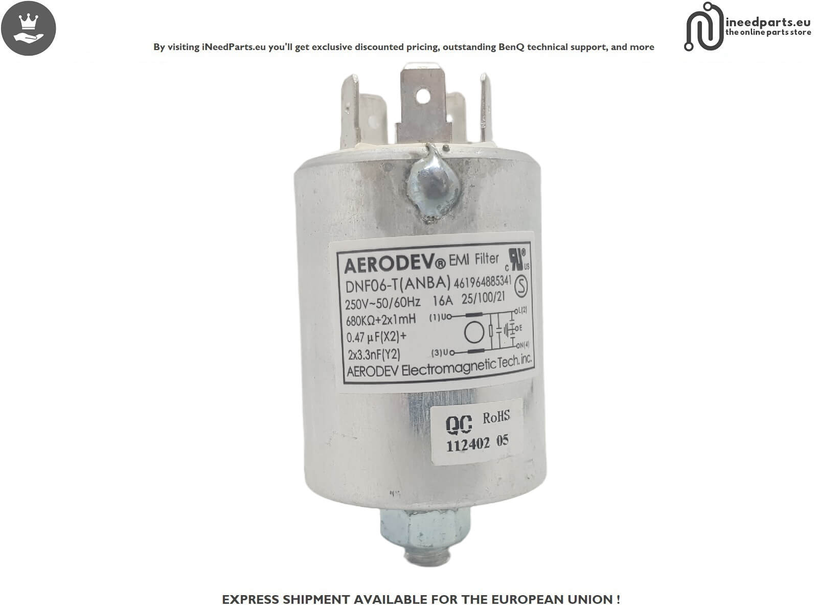 EMI Filter for Whirlpool MWSC 9133 SB DNF06-T(ANBA)
