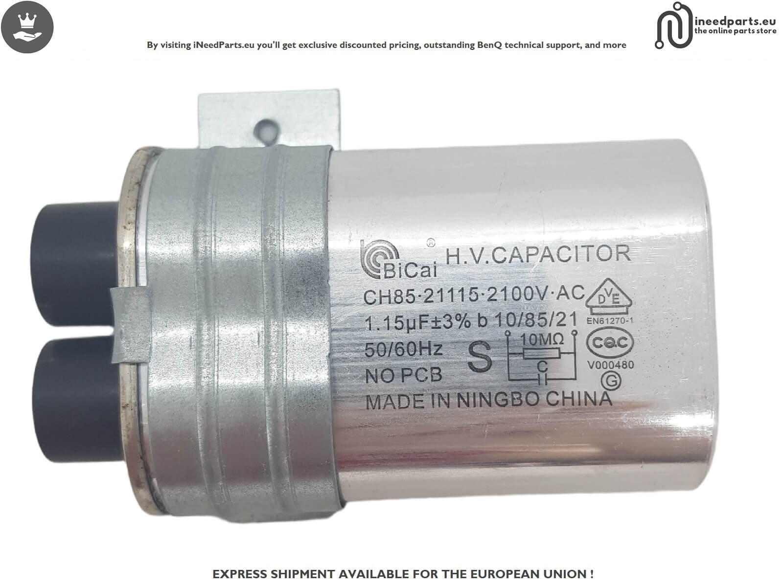 H.V. Capacitor for Whirlpool MWSC 9133 SB&nbsp;CH85-21115-2100V-AC