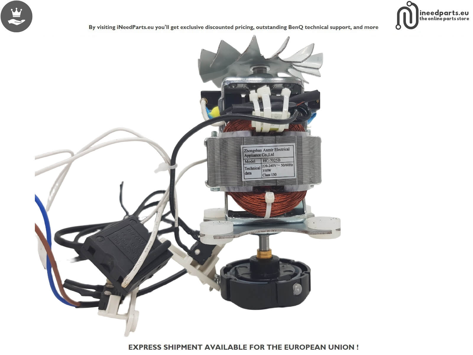 Motor for Moulinex Frutelia Plus JU370810 Model HC-7025B