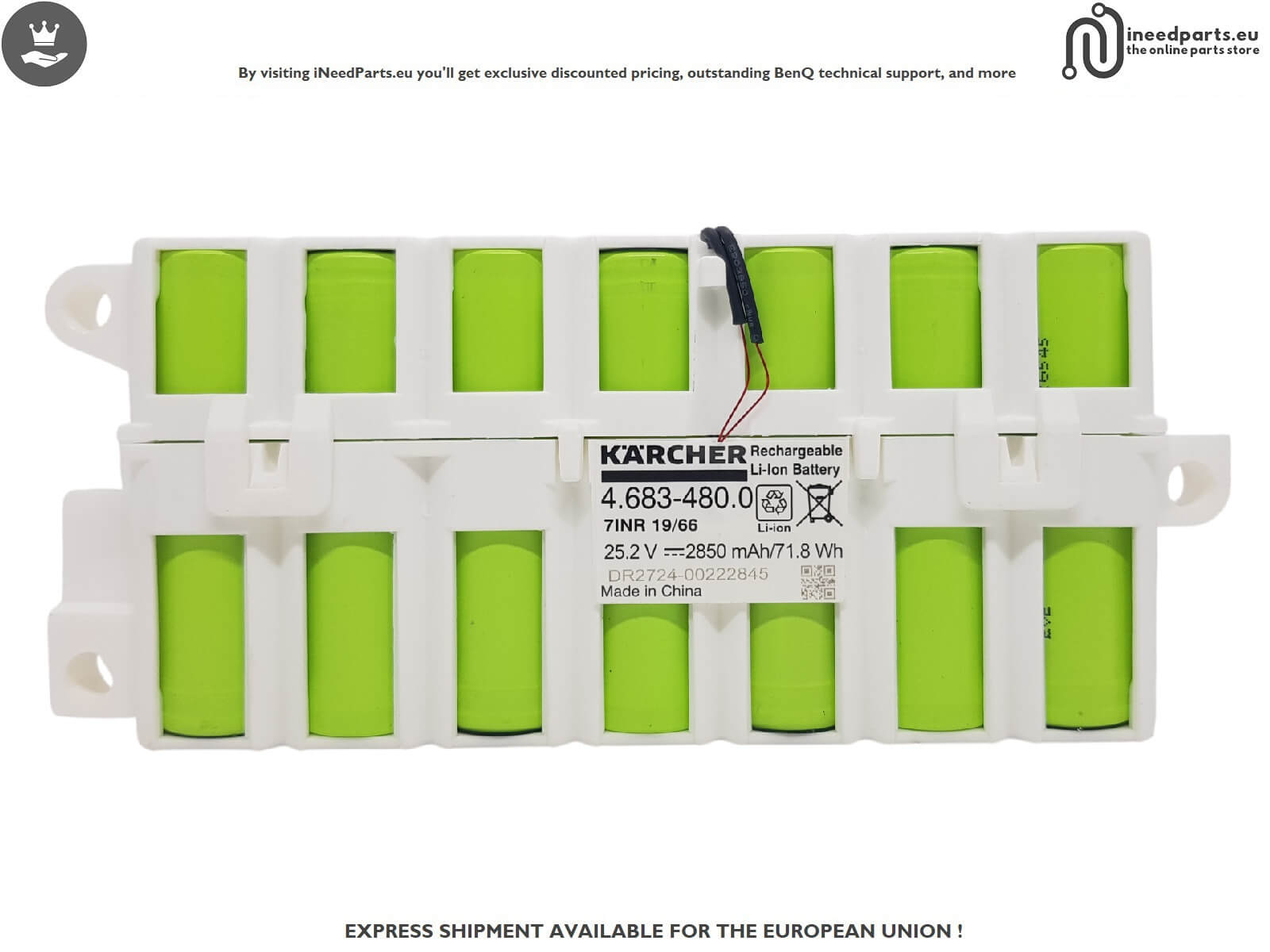 Power Board and Battery Width BMS for Karcher FC8 Smart