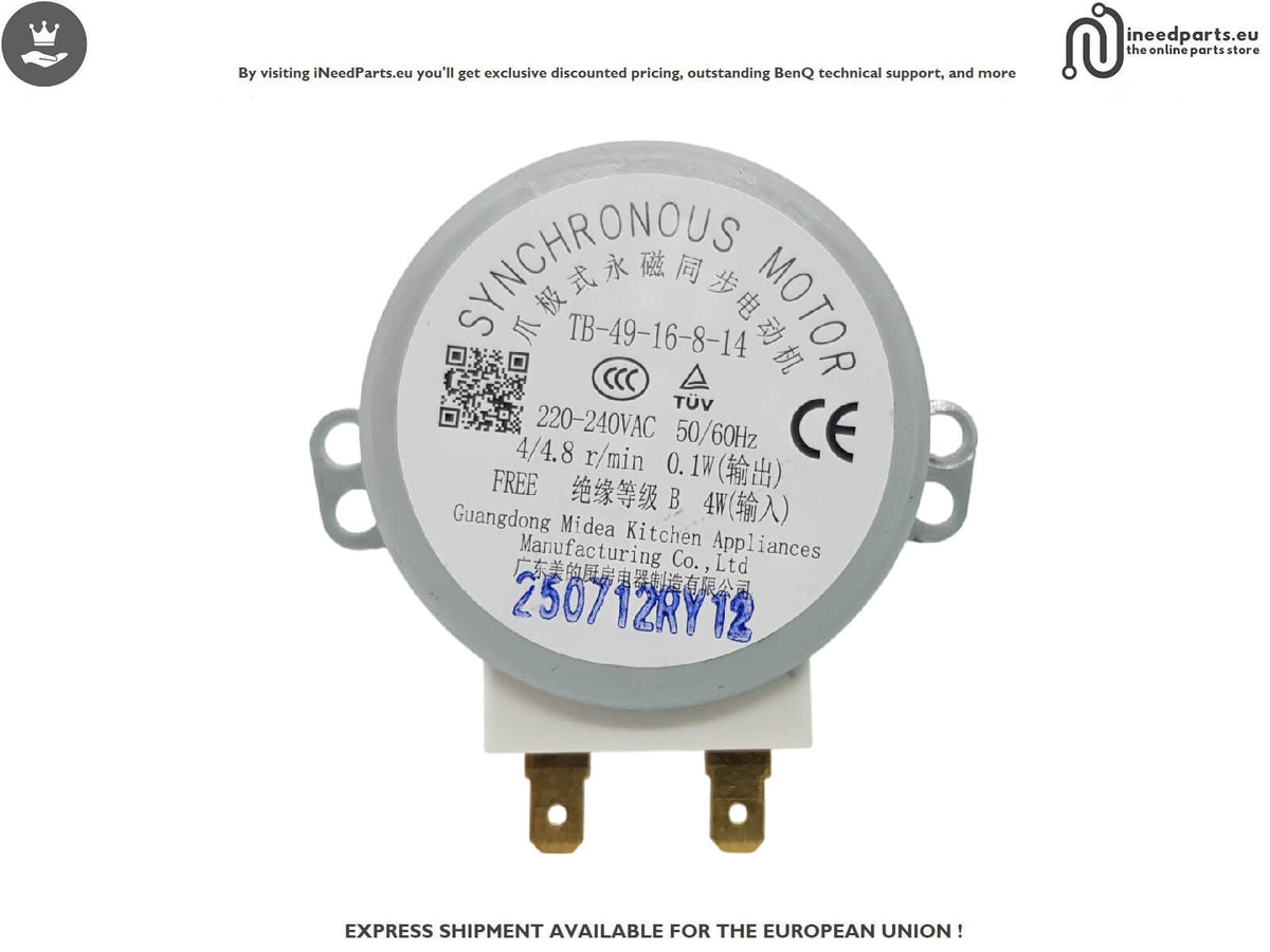 Synchronius Motor for Bosch BFL523MW1F, Series 4, Microwave, Recessed, White