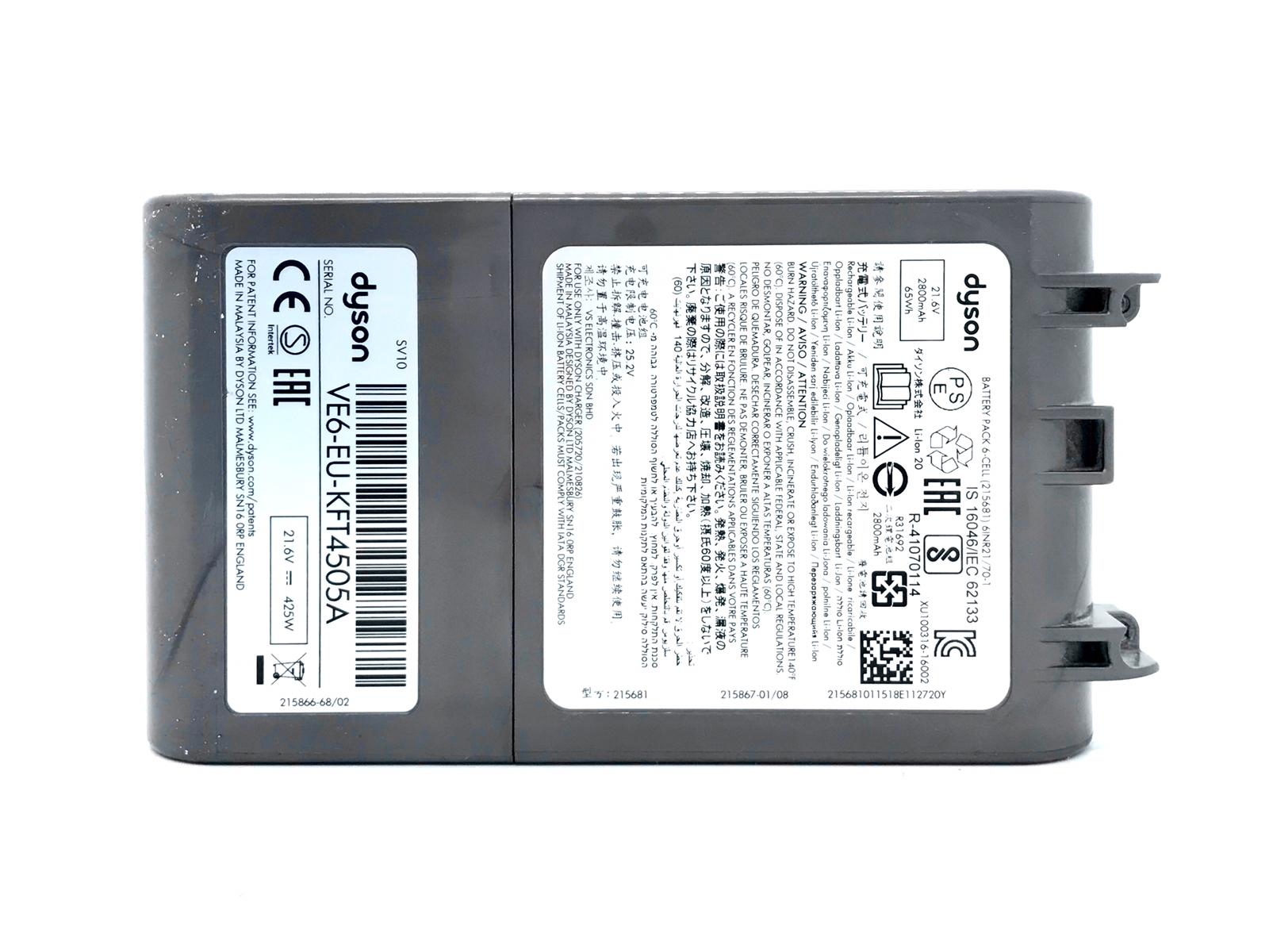 Battery Pack 6-CELL Dyson V8 Vacuum Cleaner 6INR21/70-1