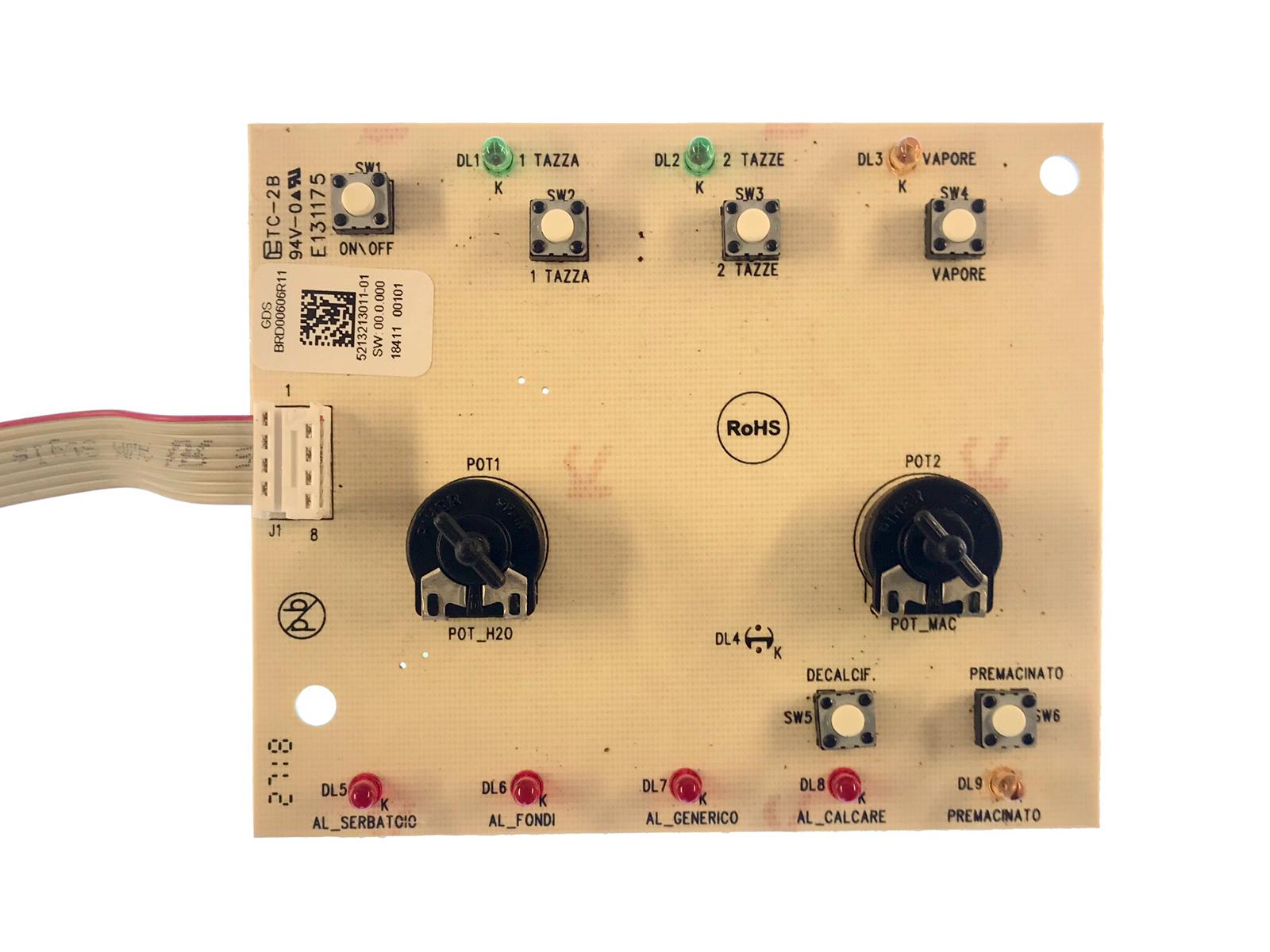 Display Board Control For Delonghi Magnifica Esam 3000 B 5213213011-01