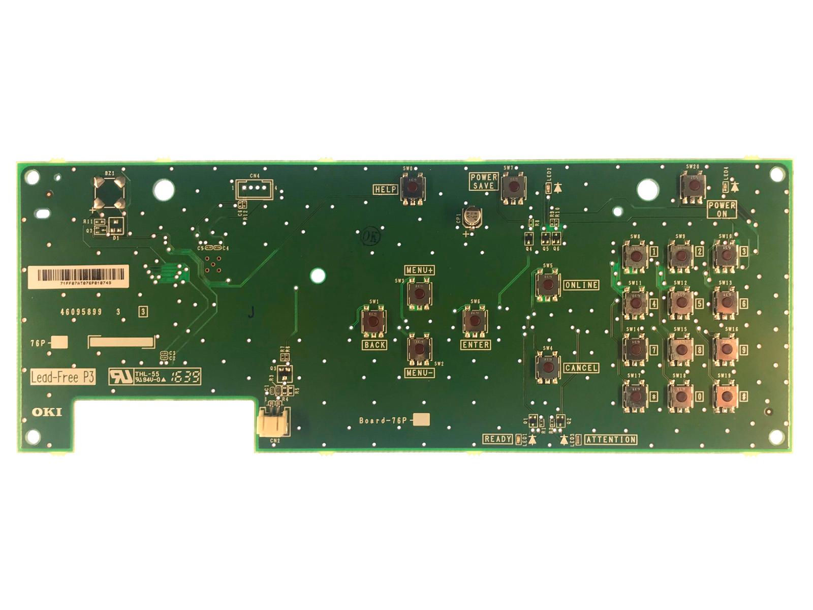 Display Control Board For OKI C532 Printer 46095899