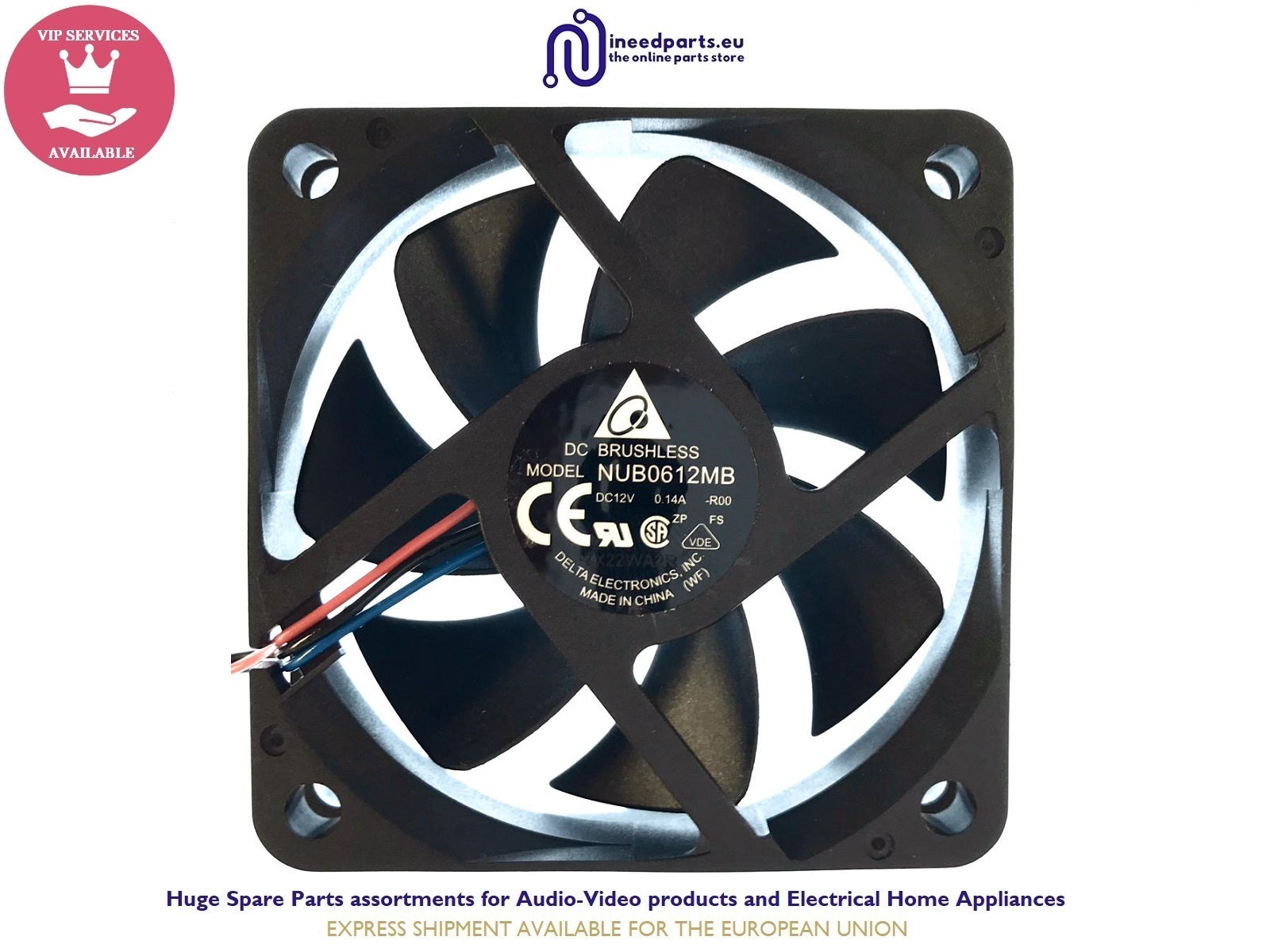 Fan 60x60x15 NUB0612MB For BenQ SP820 CS.2C0DJ.011