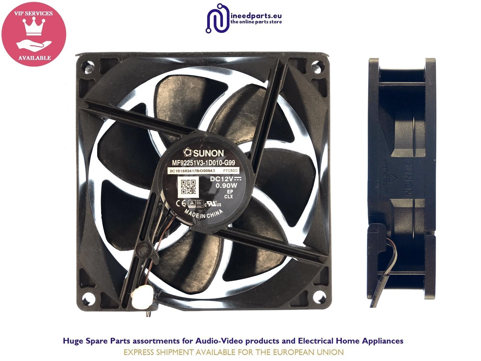 Fan 90x90x25 145mm SUNON MF92251V3-1D010-G99 BenQ W1700 MU641