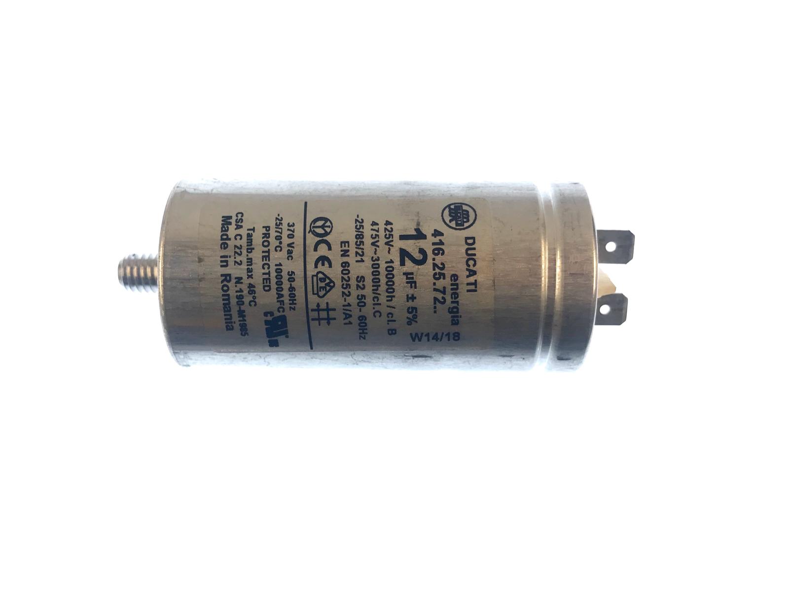 Polypropylene Capacitor Ducati 12uF For Hoover DX H9A2TCEX-S 416.25.72