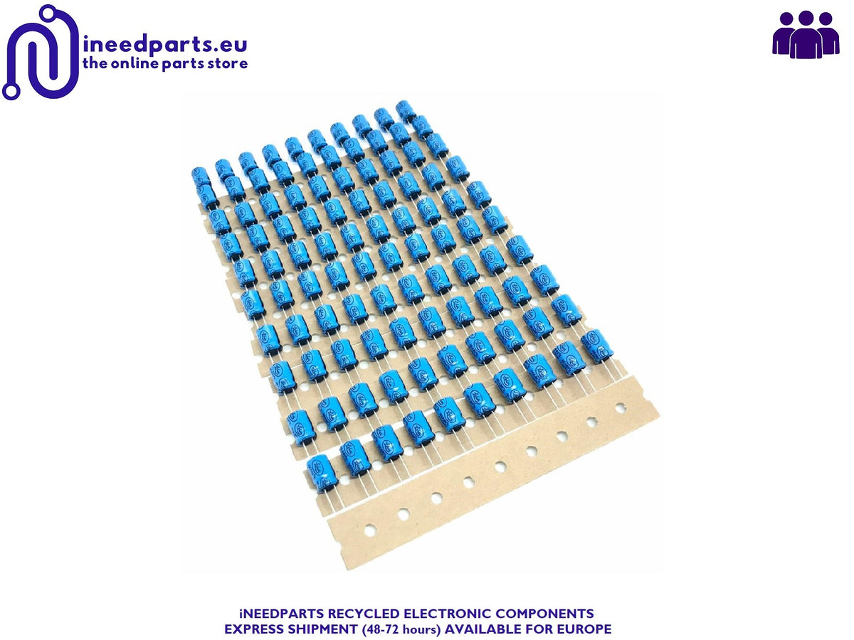 100uF 50V LELON Radial Electrolitic Capacitors - LOT of 100