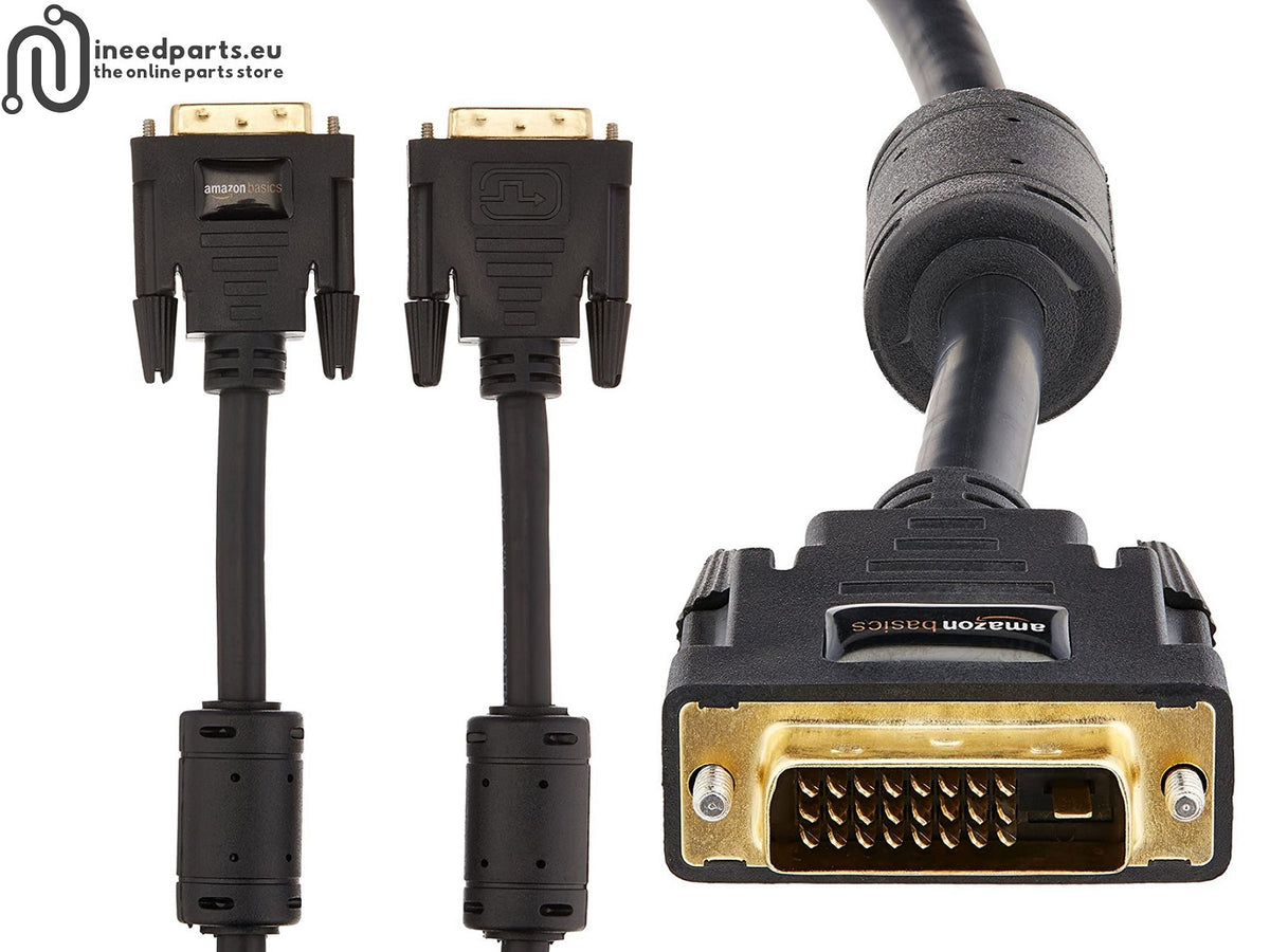 DVI to DVI cable 24+1 Gold Plated with Ferites 0.9 meters