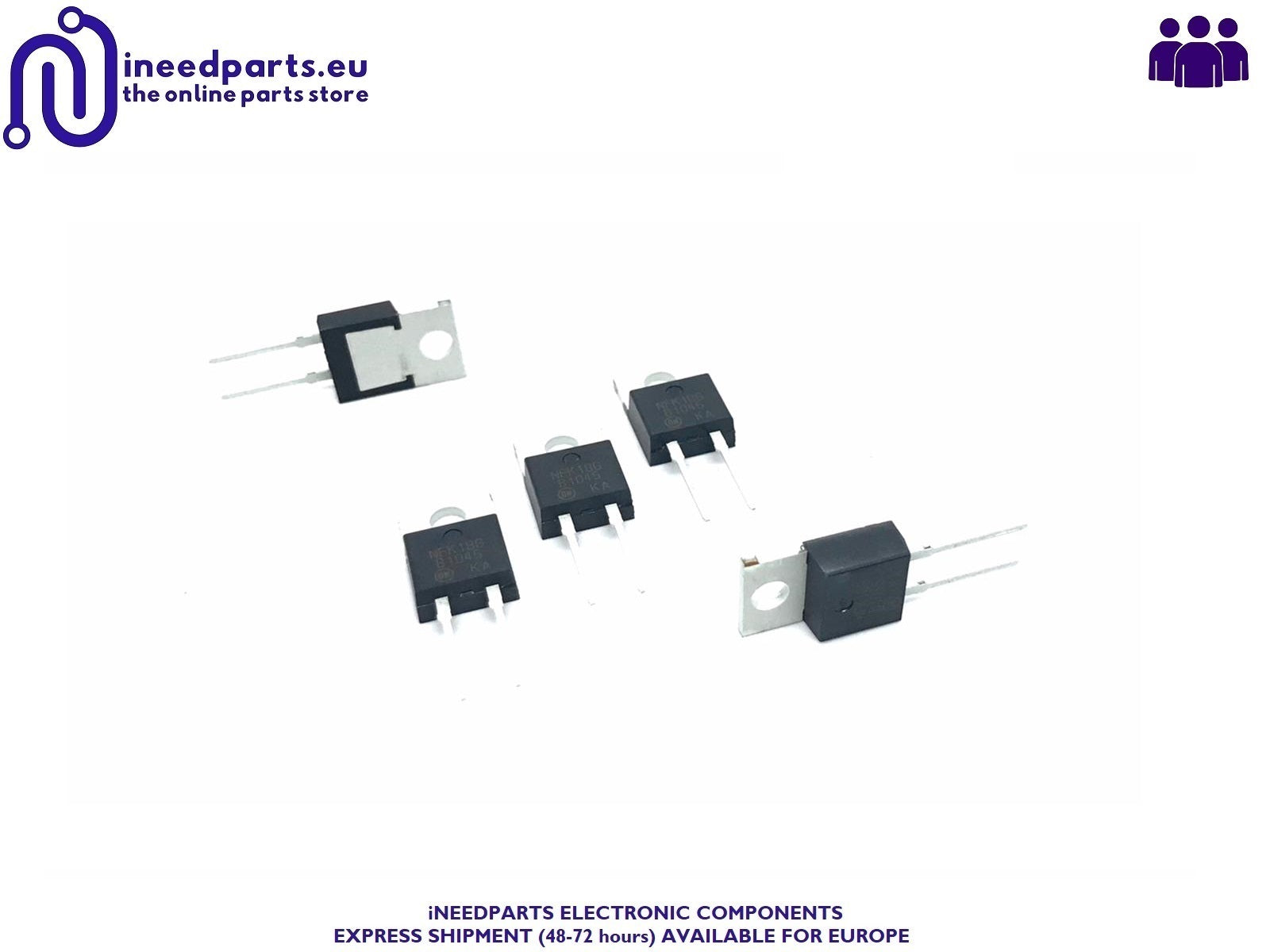 B1045 Schottky Diode, 10A, 45V, TO-220AC - LOT of 50