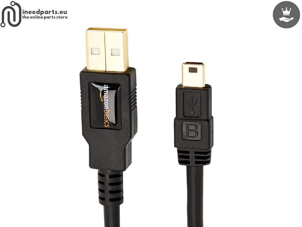 USB 2.0 Cable, type A-Male to Mini-B Cable, 0.9 meters