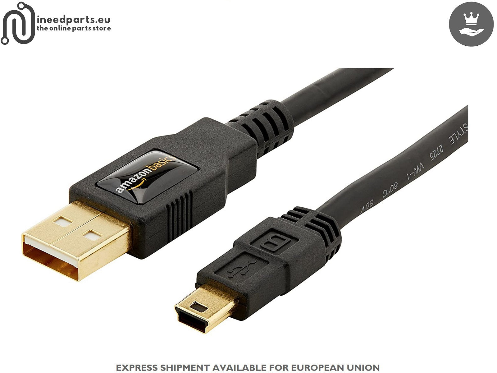 kærtegn Gå en tur brud USB 2.0 Cable, type A-Male to Mini-B Cable, 0.9 meters - iNeedParts